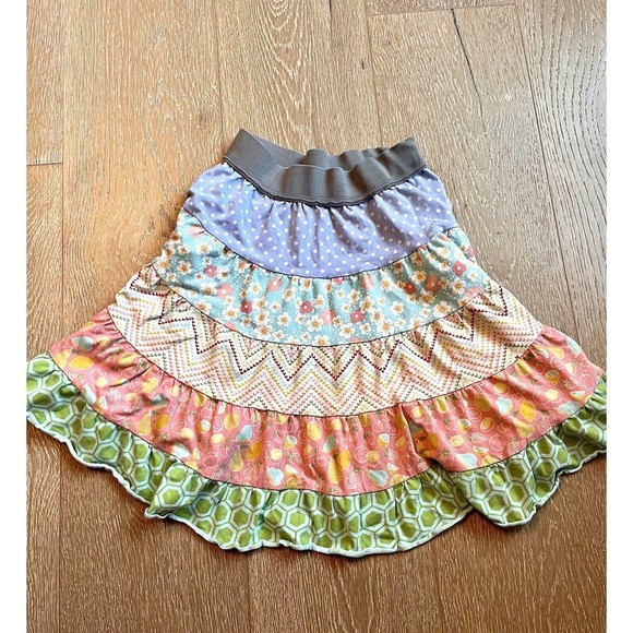 Matilda Jane Fruit Patchwork Girls Skirt Clothing Back To School Sz 6 FAST SHIP! - Picture 2 of 14
